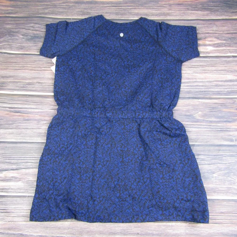 Zella NEW NWT Large Blue Twilight Black Drawstring Waist Fleece Sweatshirt - Picture 8 of 8